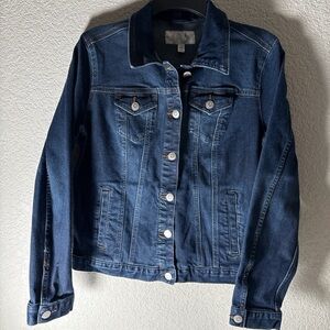 Time and Tru Dark Blue Jean Jacket